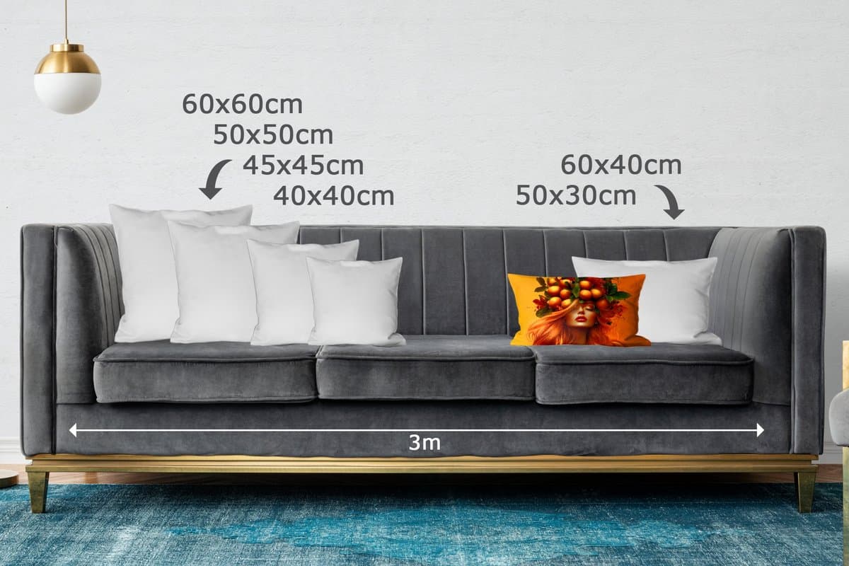 Sierkussens - Kussentjes Woonkamer - 50x30 cm - Vrouw - Citroenen - Bloesem - Geel