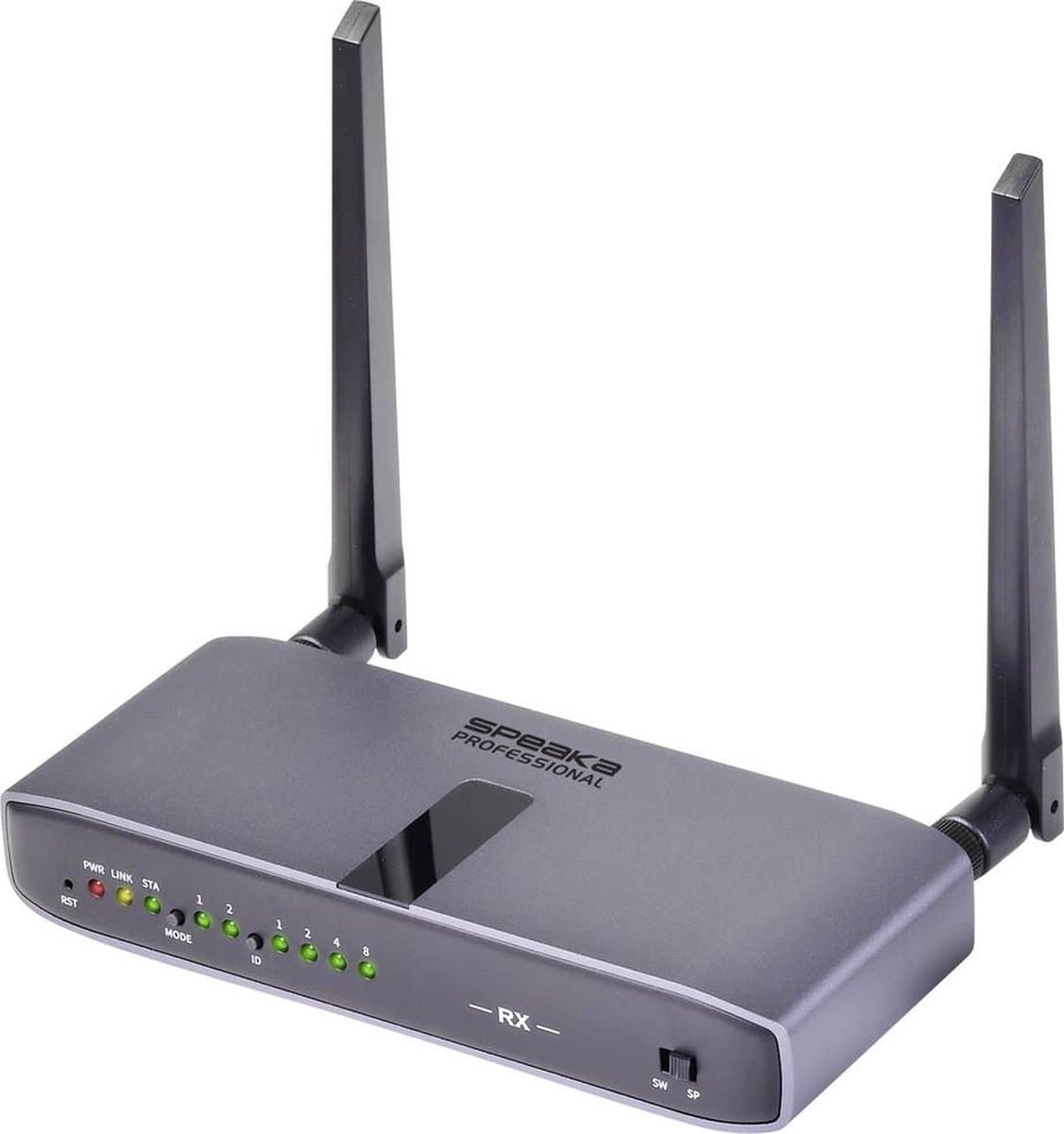 SpeaKa Professional SP-HWR-600 Draadloze HDMI-ontvanger 150 m 5 GHz 1920 x 1080 Pixel Veilige draadloze overdracht