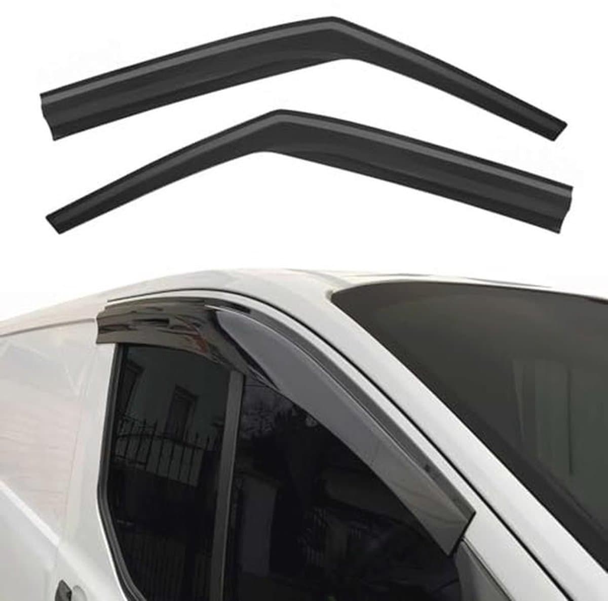Winddeflector en regendeflector voor Mercedes Sprinter W901 en VW Volt II - 2-delige set