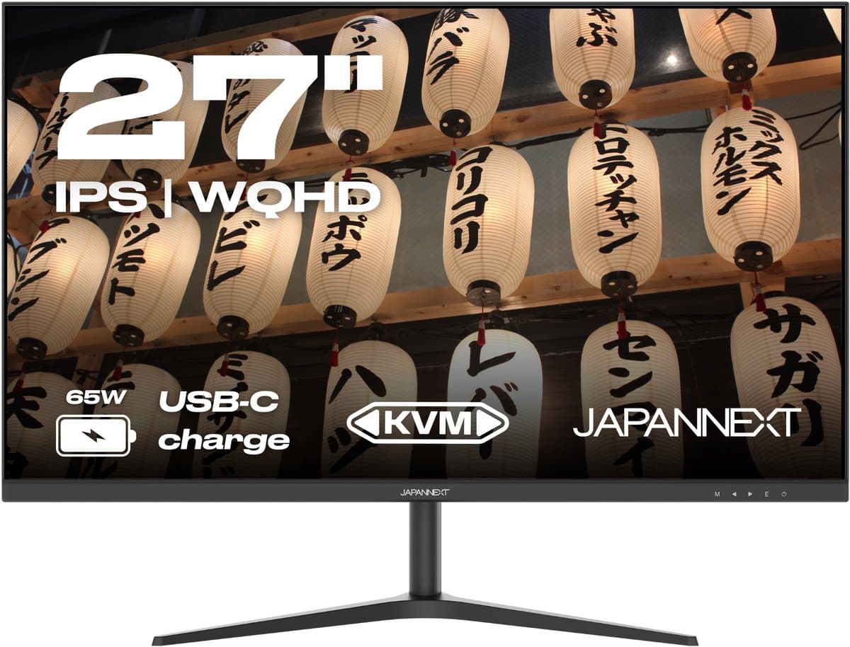 Bureaumonitor 27'' inch WQHD 75 Hz JN-IPS27WQHDR-C65W