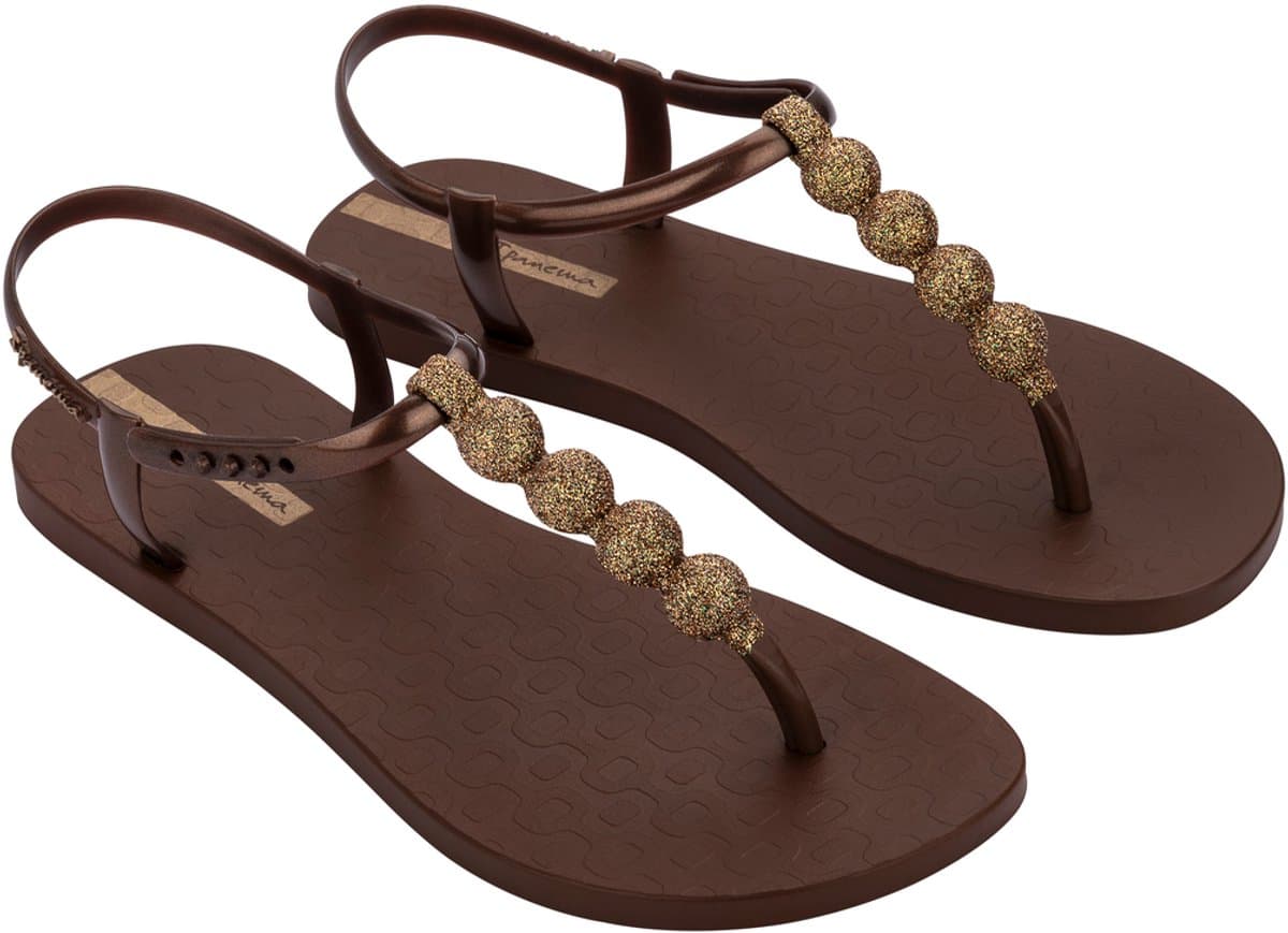 Ipanema Class Easy On Glow Dames Slippers - Brown