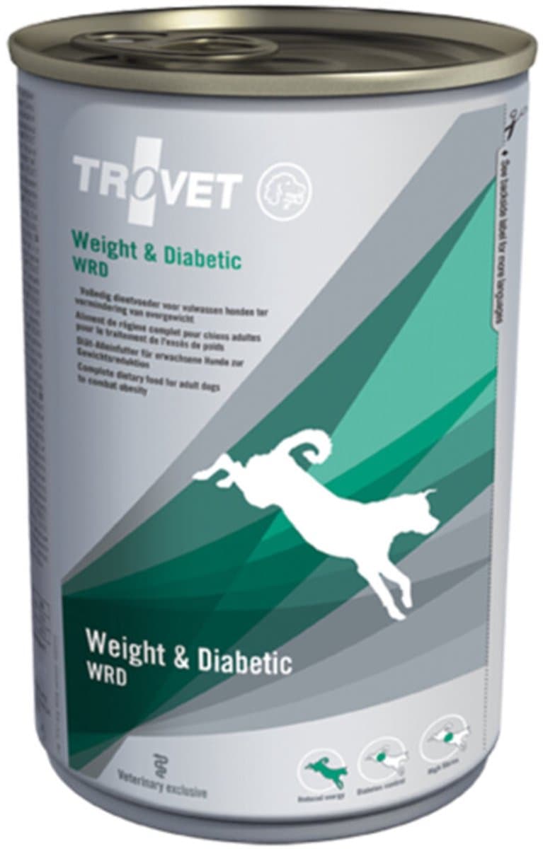 Trovet weight & diabetic dog wrd