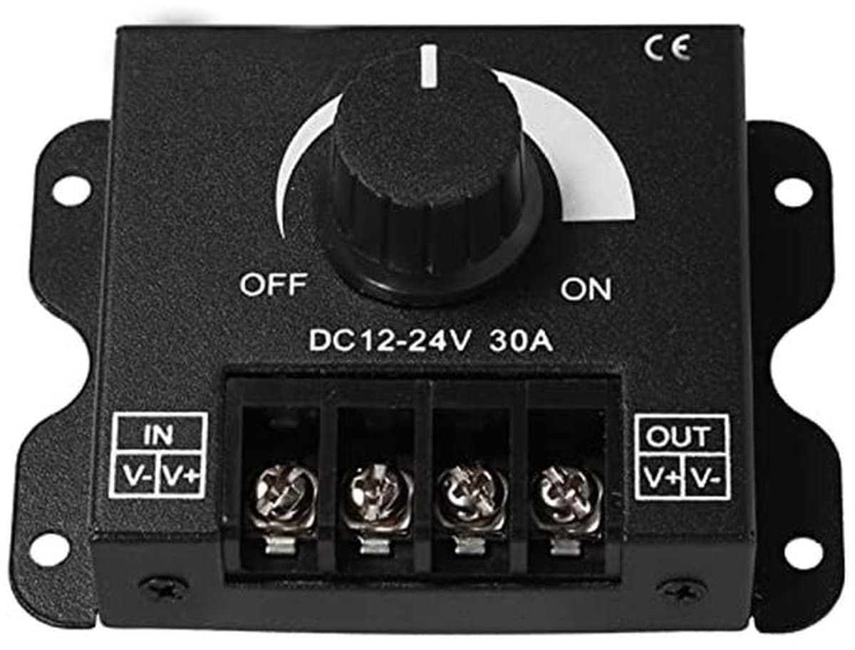 LED Dimmer voor 12V-24V Verlichting - Handmatige Controller voor LED Strips