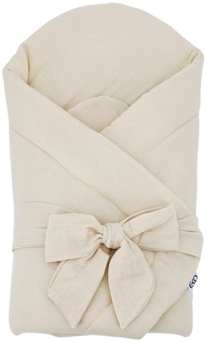Muslin Swaddle Blanket with Coconut Latte
