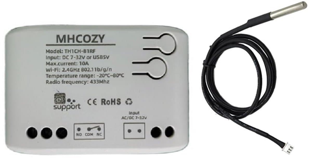 Slimme Wifi Temperatuursensor en Relaisschakelaar met App Bediening