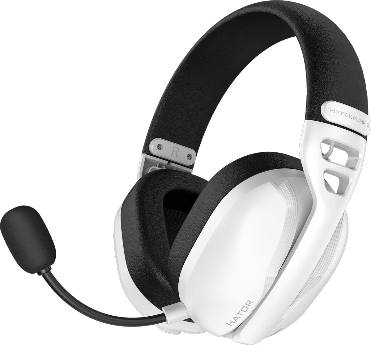 HATOR Hyperpunk 3 Wireless Headset Bedraad en draadloos Hoofdband Gamen USB Type-C / USB Type-A Bluetooth Wit