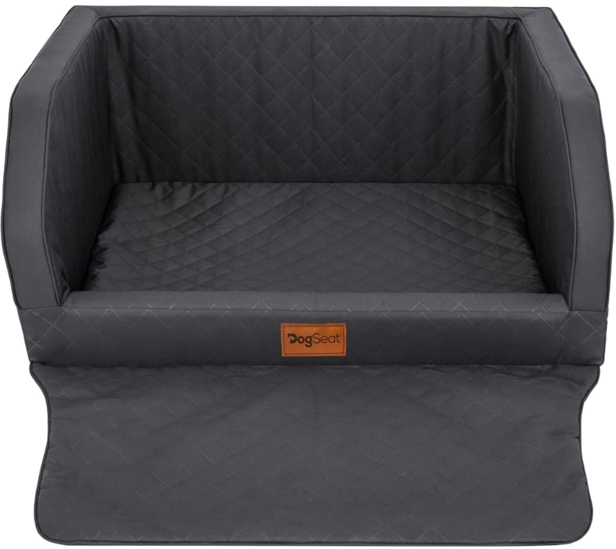 Hondenmand Auto Kofferbak – DogSeat® Bella Adventure – Luxe Premium Design – Zwart Oxford Materiaal – Medium – Waterafstotend – Met Veiligheidsriemen – Voor 1 of 2 Honden