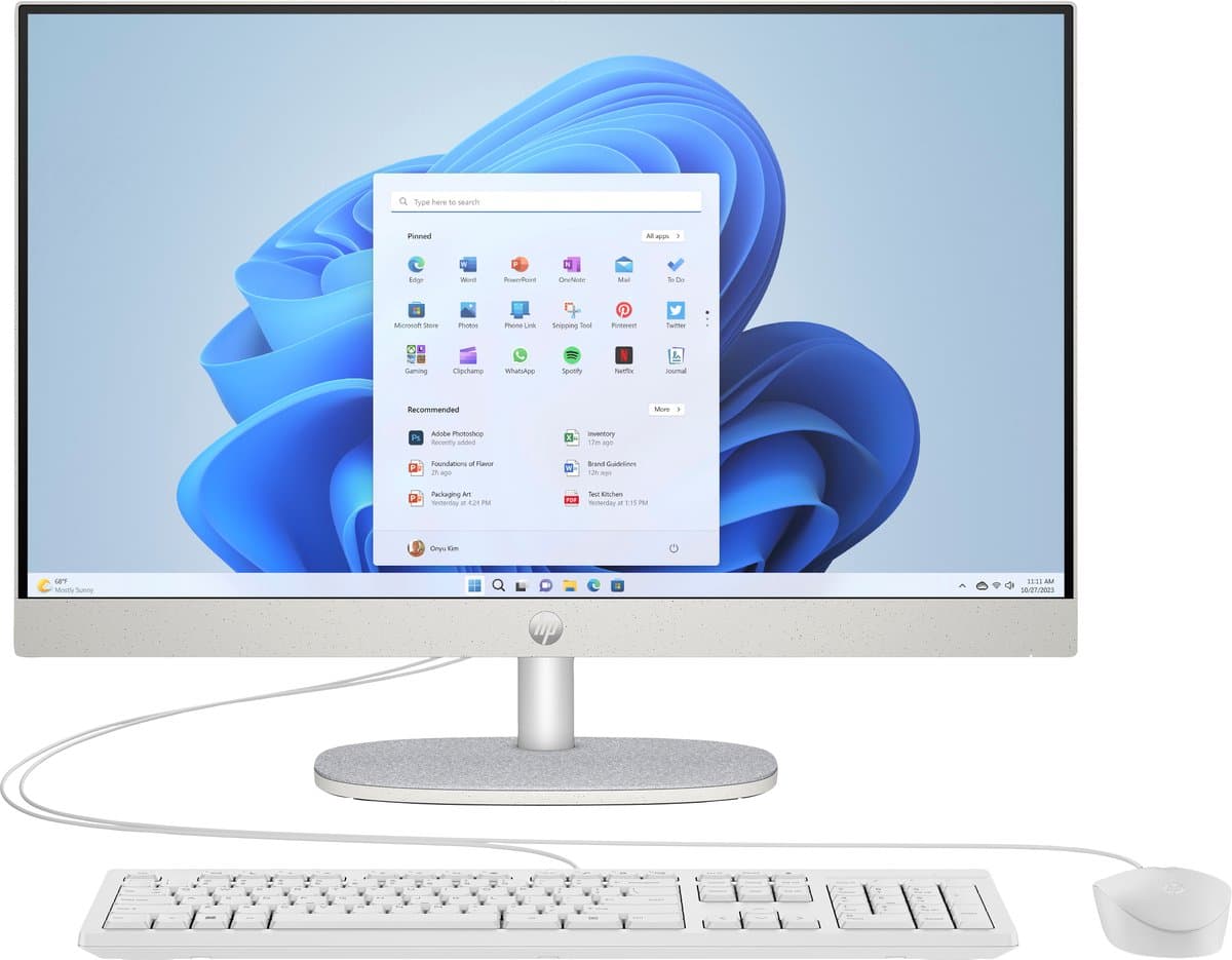 HP 24 inch All-in-One 24-cr0057nd - QWERTY-toetsenbord