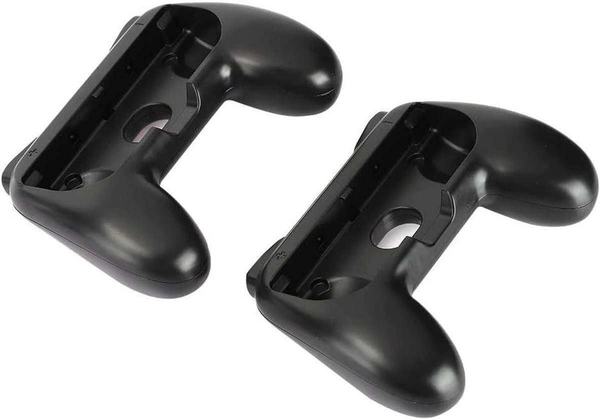 JGS Premium - Games Controller Shell Grips voor Nintendo Switch Joy‑Con - Bescherming tegen Stoten en Krassen - Zwart - 2-Pack