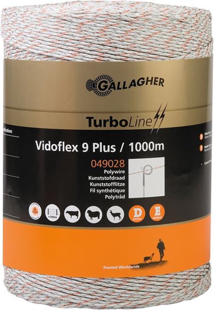 Gallagher Vidoflex 9 TurboLine Plus schrikdraad
