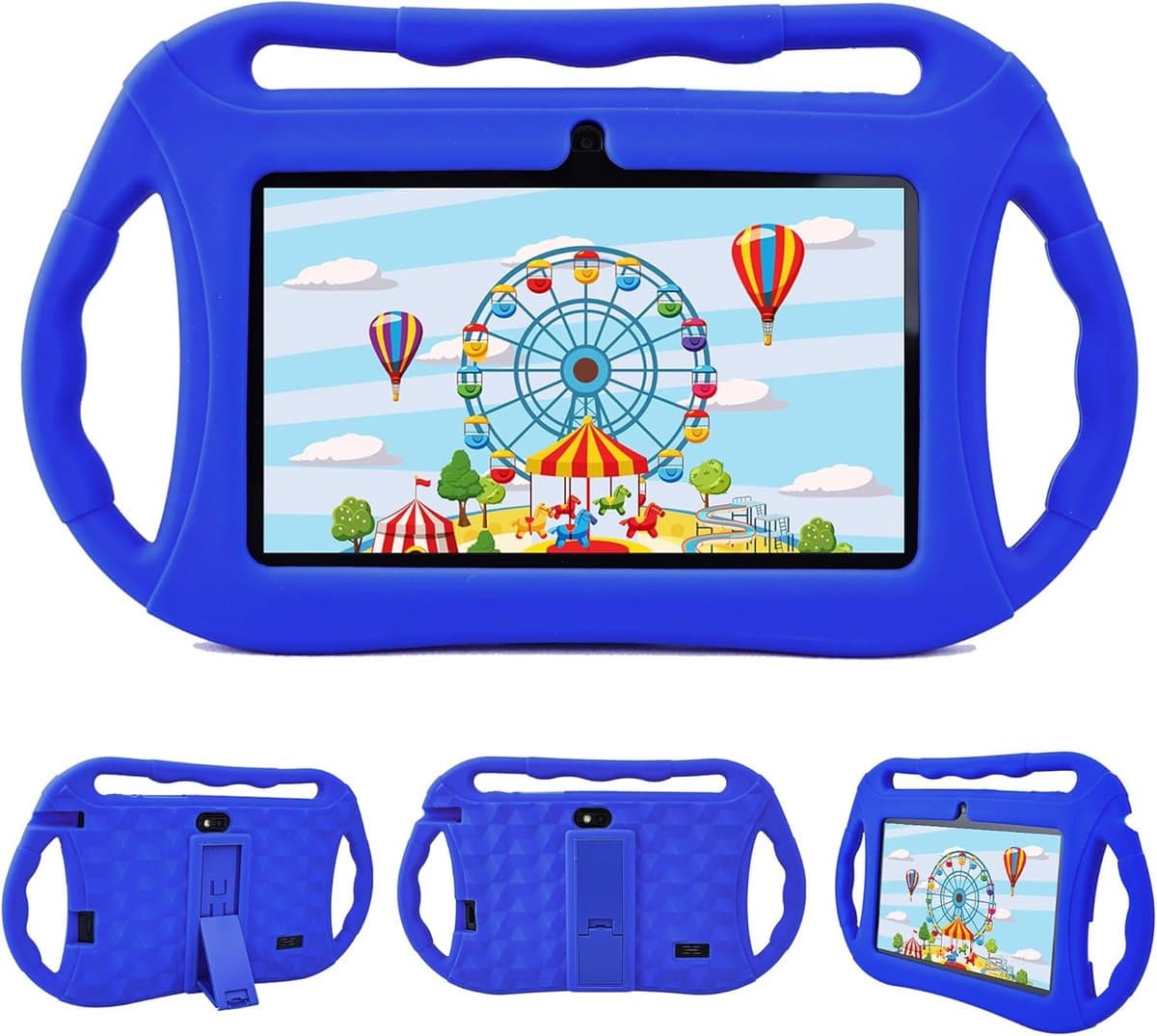 Kindertablet 7 Inch, Android Tablet voor Kinderen, 2GB RAM 32GB ROM, WiFi, IPS-scherm, Ouderlijk Toezicht, Spellen, Educatieve Tablet voor Peuters(Blauw)