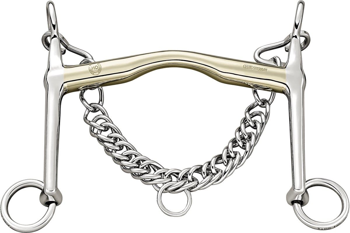Sprenger HO dressuurstang met lage tongboog 16mm, 70 mm scharen SENSOGAN-14,5