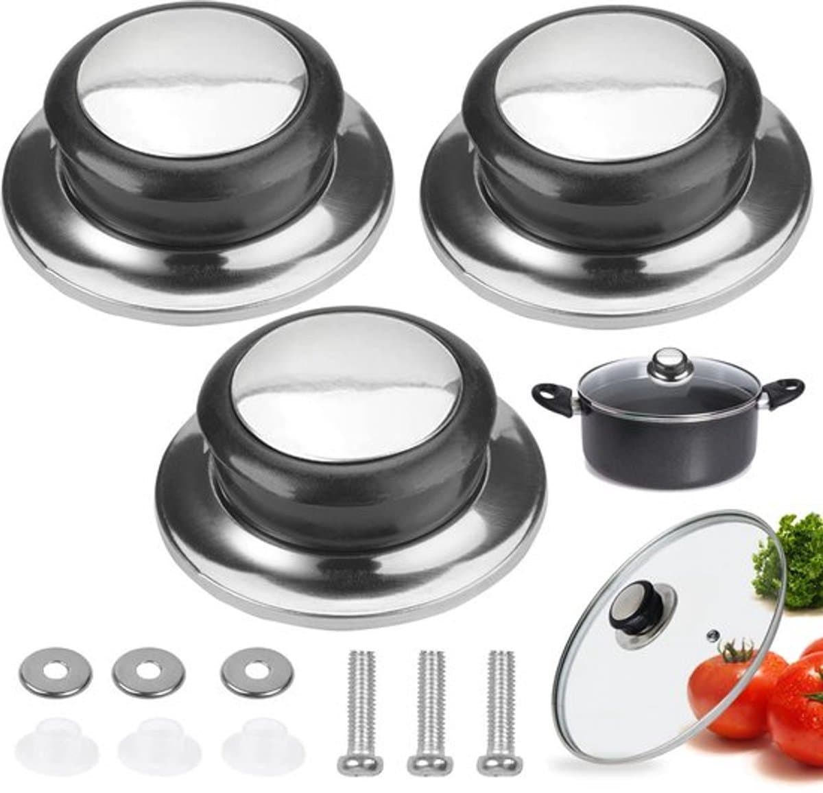 Store_8 - Lid Handle - Universele Dekselknoppen - Vervangbare Handgrepen voor
