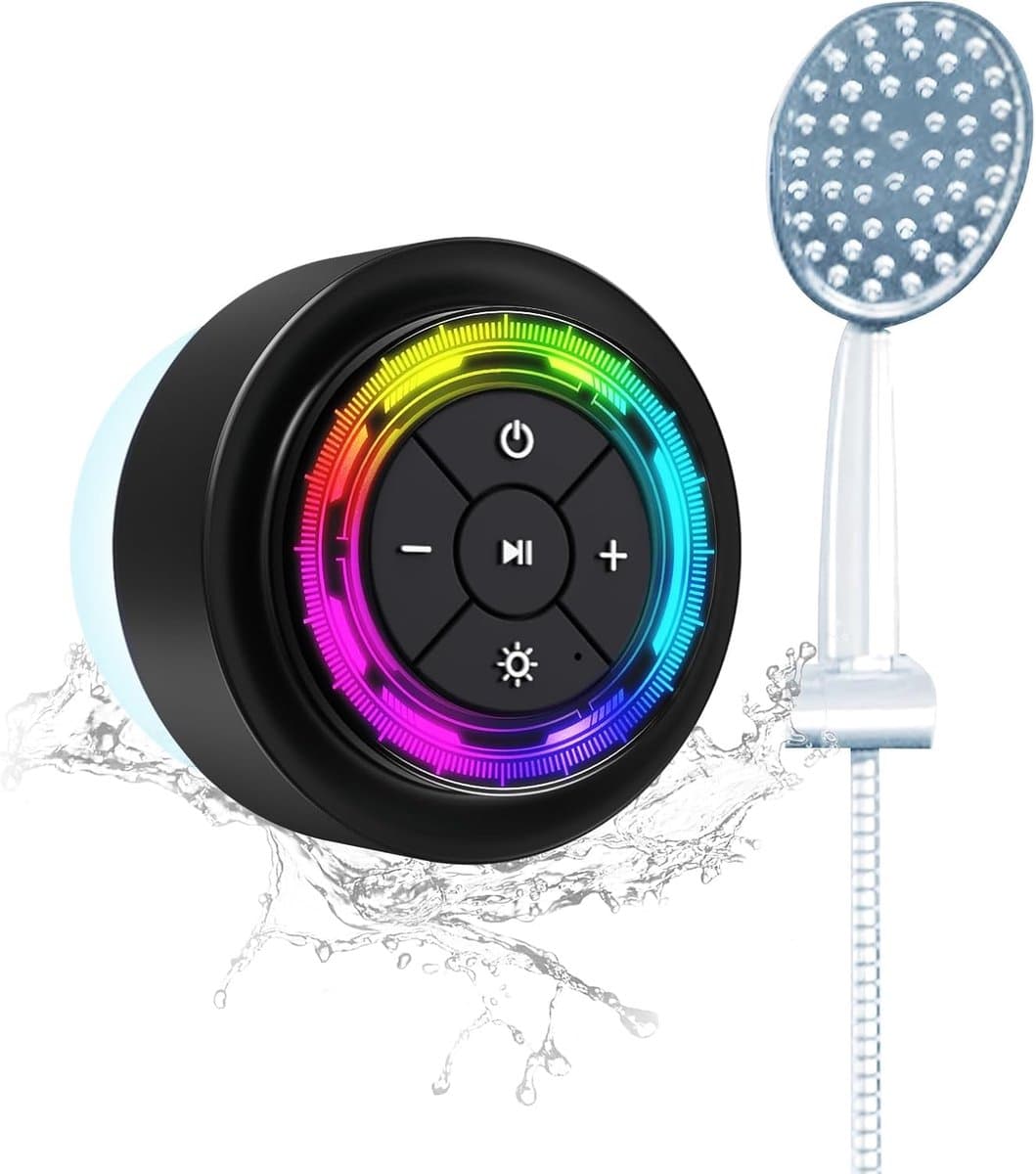 Draagbare Bluetooth Luidspreker - Mini Speaker - Muziek Luisteren - IPX7 Waterdicht - 8 Watt - Wit