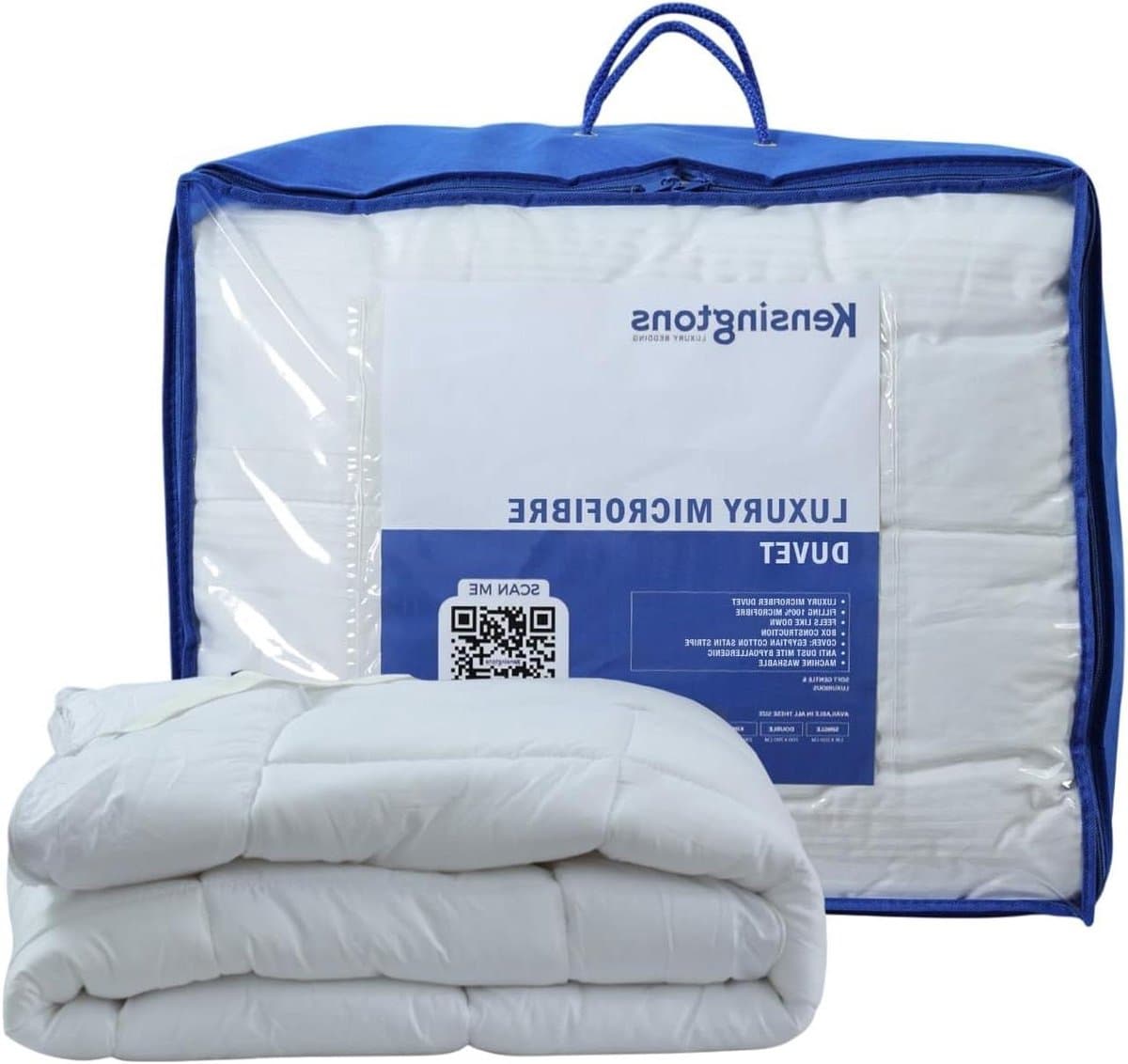 Dekbedovertrek Set - Luxe Beddengoed - Warmte & Comfort - Hypoallergeen Antibacterieel - Eenpersoons - Wit