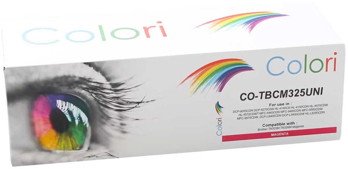 Colori huismerk toner geschikt voor Brother TN-325M TN-325 magenta voor DCP-9055CDN DCP-9270CDN HL-4140CN HL-4150CDN HL-4570CDW HL-4570CDWT MFC-9460CDN MFC-9465CDN MFC-9560CDW MFC-9970CDW