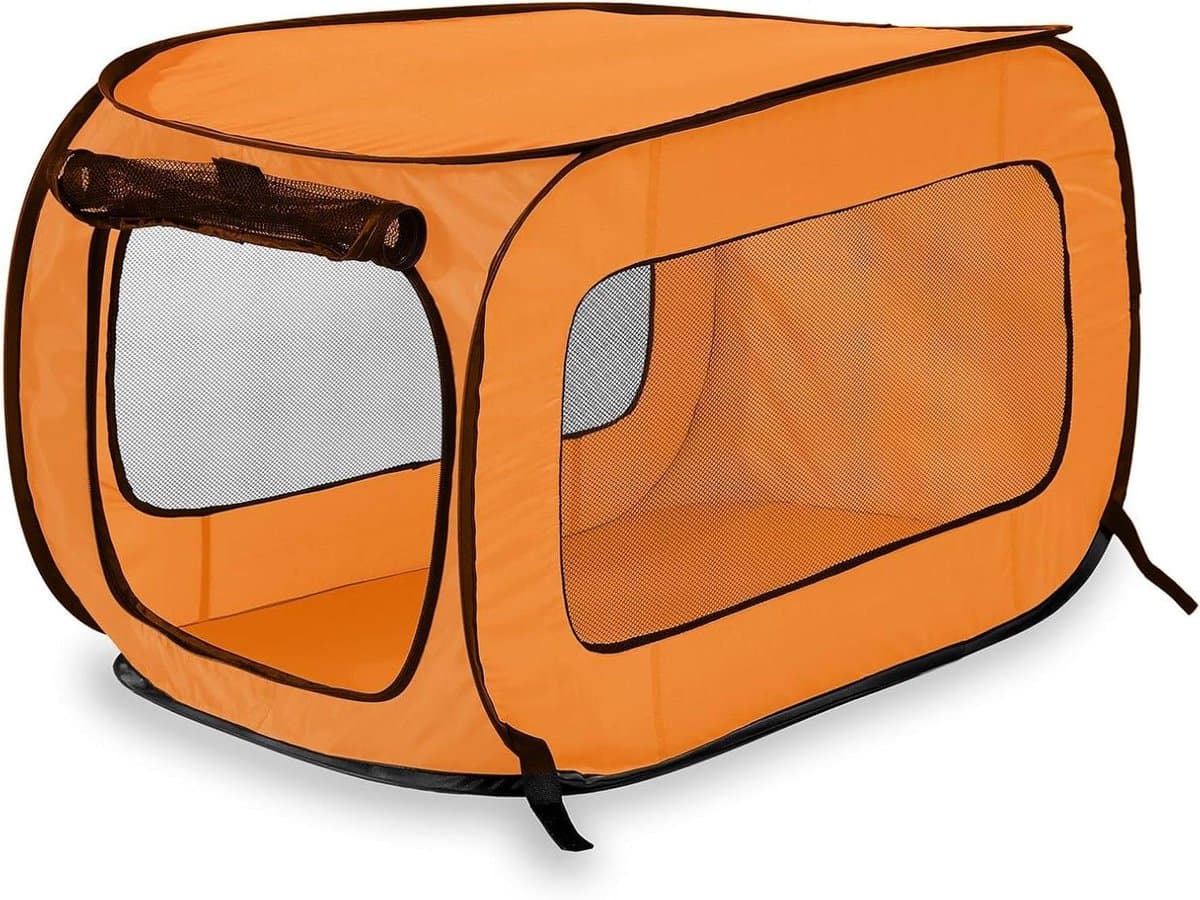 Honden Bench - Reis Bench Kat - Huisdieren Vervoer - Opvouwbaar Ontwerp - 82.5cm L x 49.5cm B - Oranje