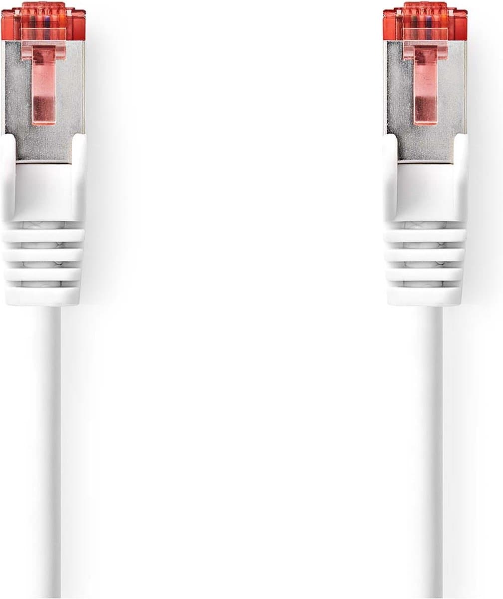 Nedis CAT6 Netwerkkabel - RJ45 Male - RJ45 Male - S/FTP - 5.00 m - Rond - LSZH - Wit - Envelop