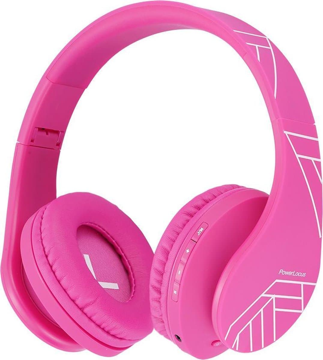 PowerLocus P2 draadloze Over-Ear Koptelefoon Inklapbaar koptelefoon voor kinderen - veilig volume van 85 dB - Bluetooth Hoofdtelefoon - Met microfoon