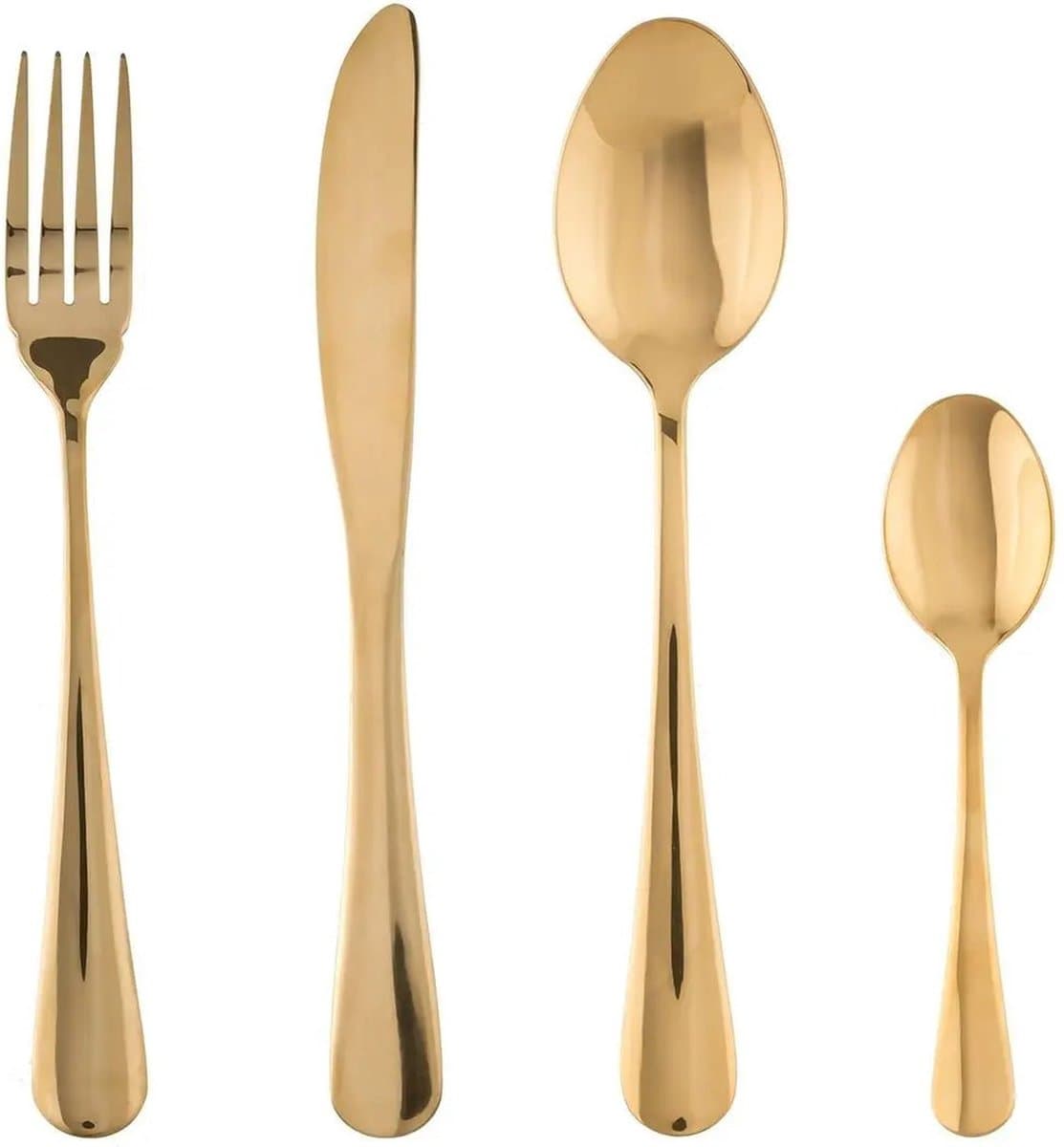 Secret de Gourmet Gouden RVS Bestekset - 16 Stuks voor 4 Personen