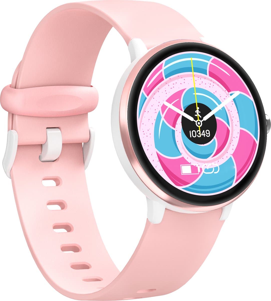 Smartwatch Kinderen - Activity Tracker - Muziek - Waterdicht - Roze
