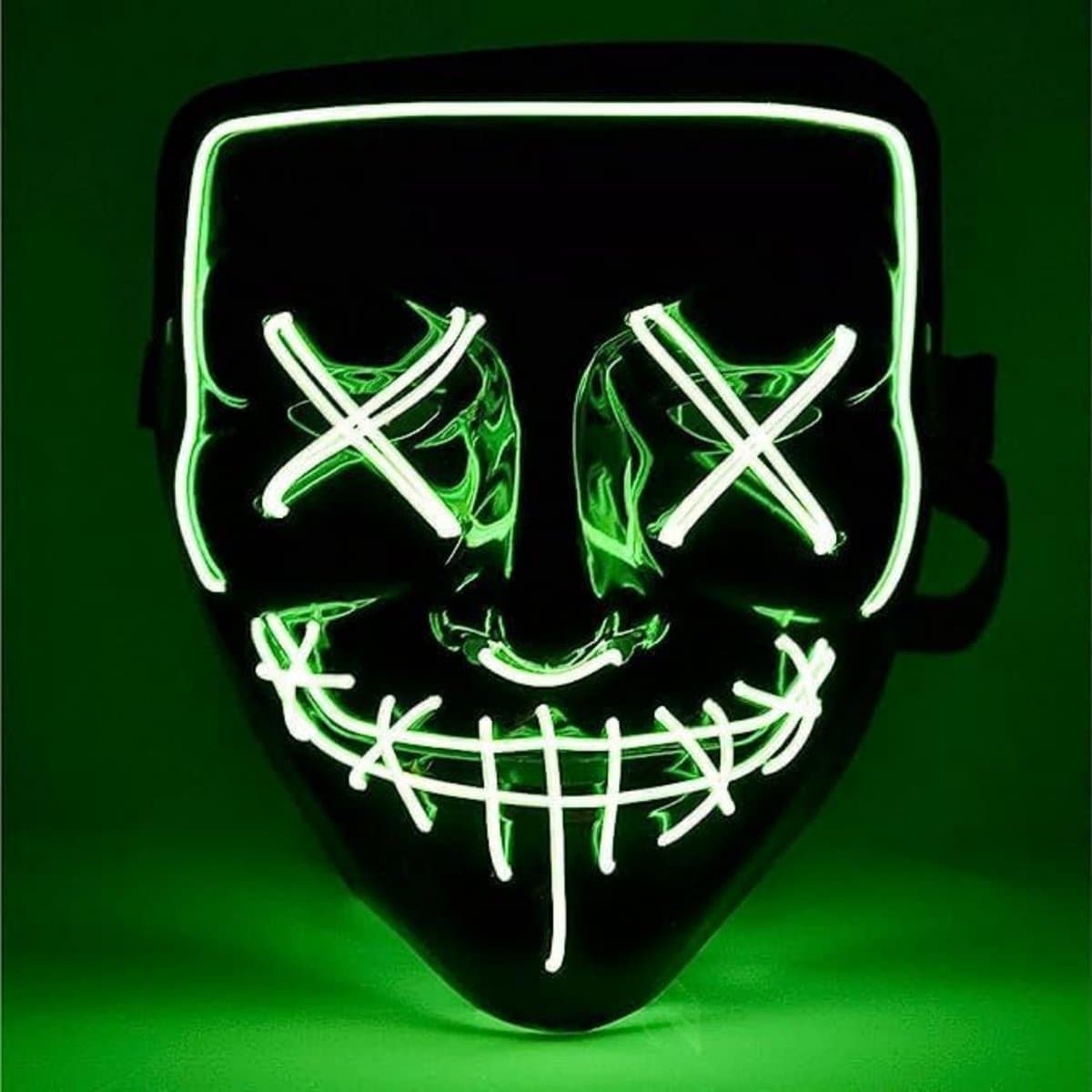 LED Masker - Gezichtsmasker Carnaval Halloween Purge - LED Face Mask Cadeau Kostuum