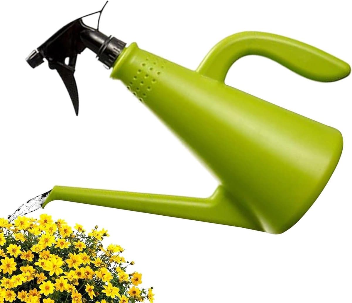 Watergieter Planten - Kleine sproeier - Binnen planten verzorgen - Dubbele functie - 29.5 cm - Transparant