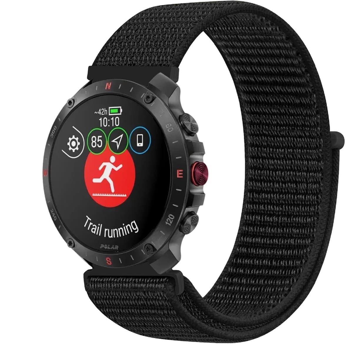 Dailygoods - Innovra - Dailygoods - Verstelbare Nylon Sportarmband voor Smartwatch 22 mm Ademend en Comfortabel
