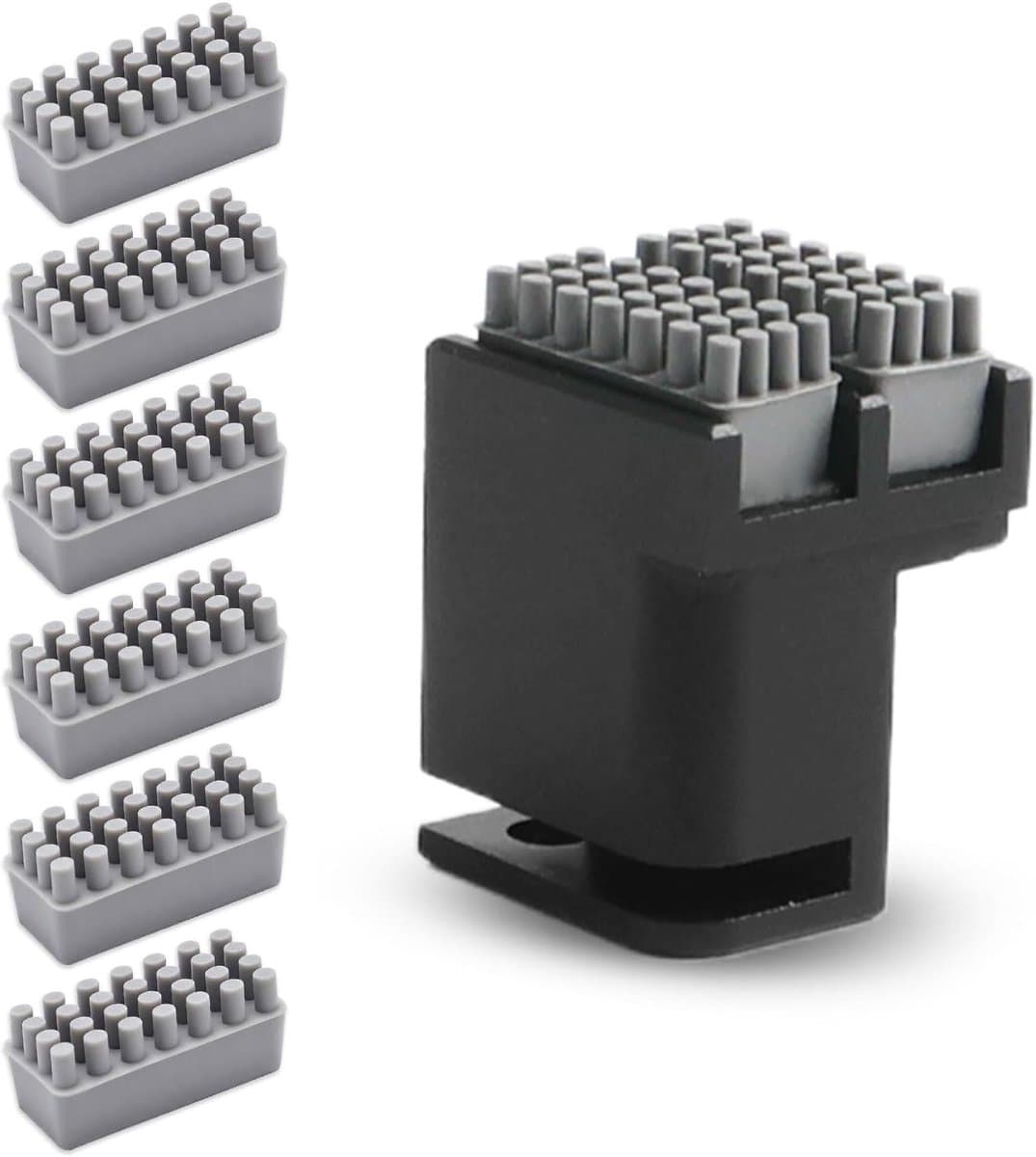 Reinigingsset met 6 Extra Siliconen Borstels en Dubbele Borstels voor Bambu Lab P1P/P1S/X1/X1C/X1E 3D Printers, Onderhouds- en Schoonmaakgereedschap