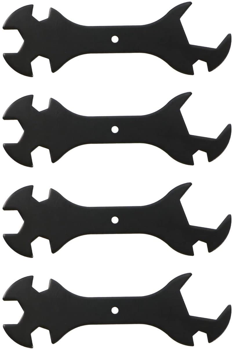 Allecto - 3D Printer Sleutels - Multifunctionele Spanner Kit - Zwart - Gereedschap voor 3D Printers - 5 in 1 Nozzle Tool - Geschikt voor V6 MK8 MK10