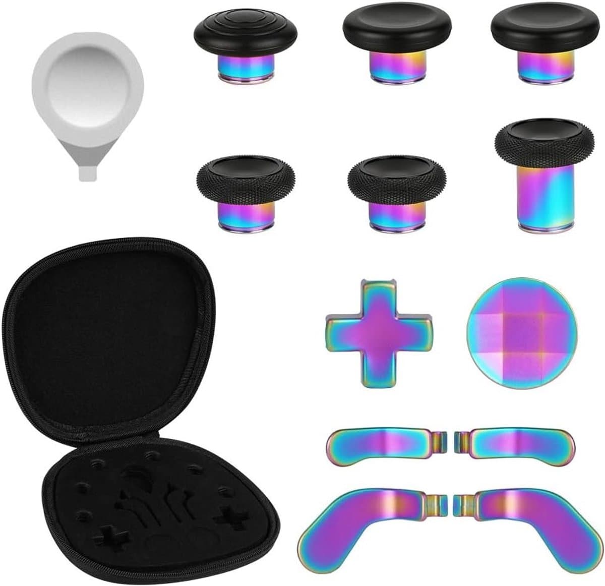 Metalen thumbsticks voor Xbox One Elite en Elite Series 2 controllers, analoge joysticks met magnetische coating en verbeterde grip voor gamers