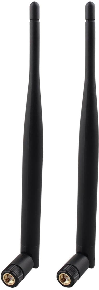 Dailygoody - Wifi Antenne - Dual Band 6dBi - Omnidirectioneel - 2,4 GHz 5GHz 5,8 GHz - Geschikt voor IP-camera's - 19.5 x 1.3 cm