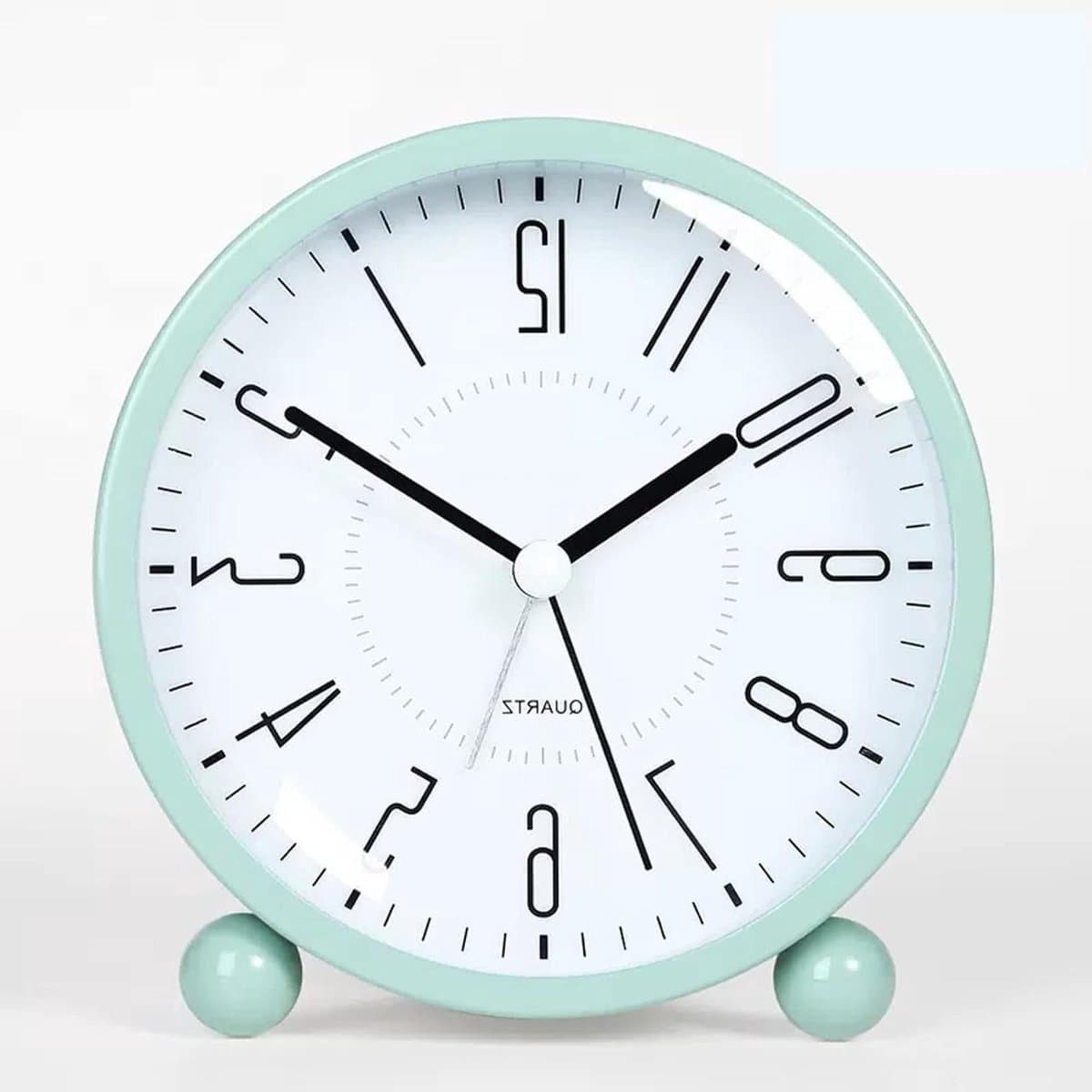 Stille Wekker - Nachtkastklok - Rustig Wakker Worden - Met Lichtfunctie - 45 Inch - Groen