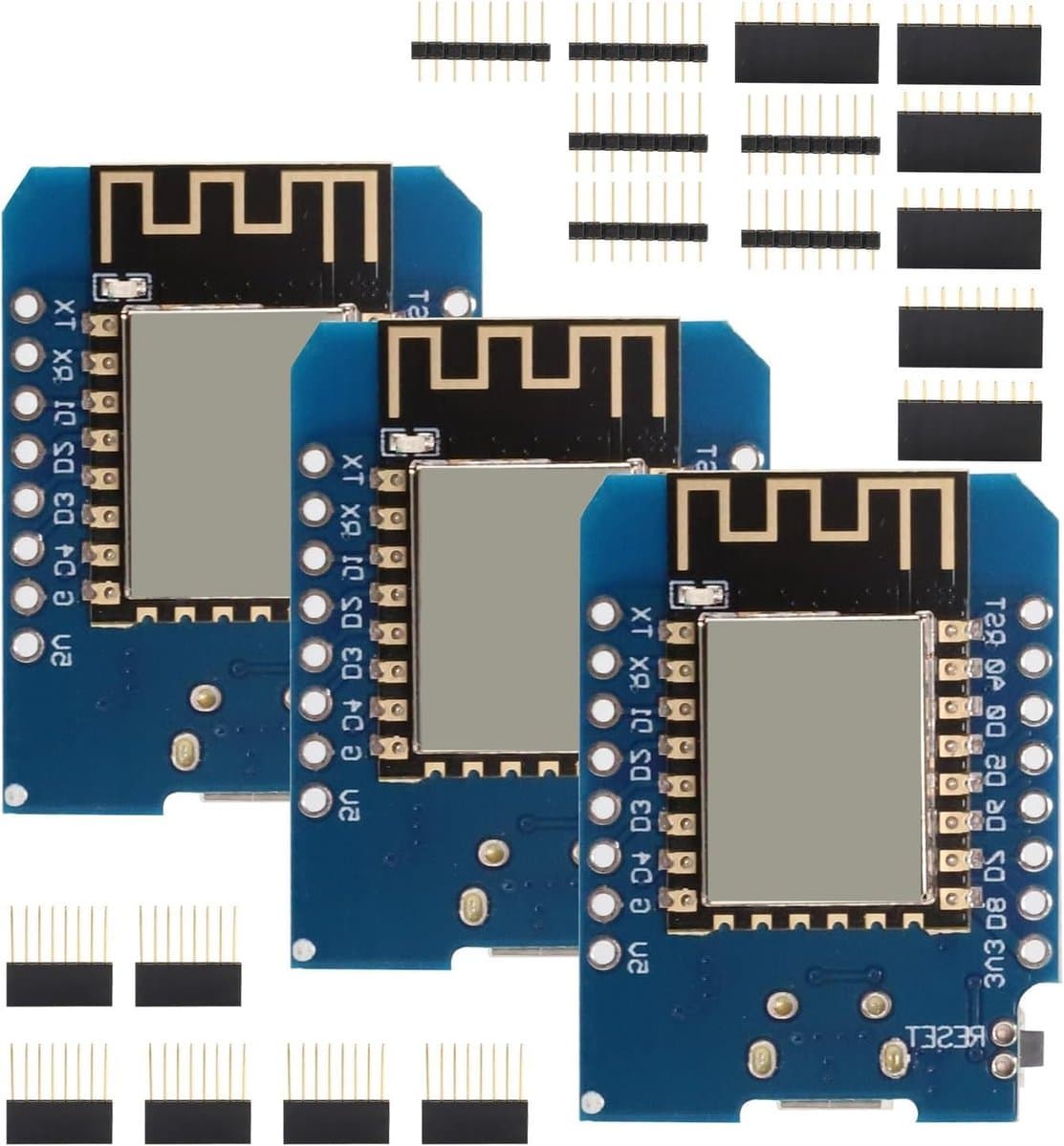 3-delige ESP NodeMcu Lua WiFi board set, ontwikkelingsplaat met ESP chip en type C interface, compatibel met Arduino