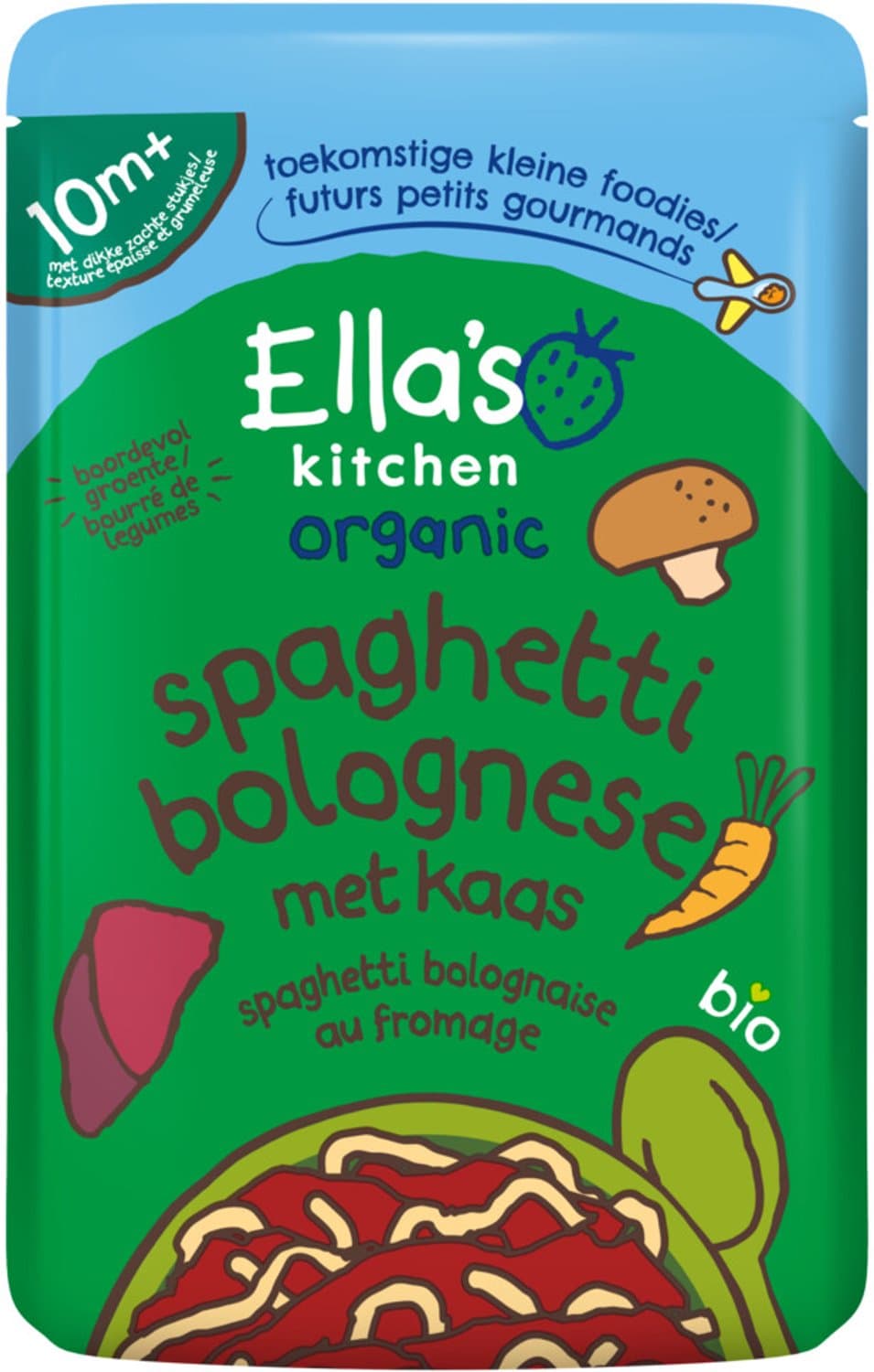 Ella's Kitchen BIO Spaghetti Bolognese met kaas 10M+ 190 g