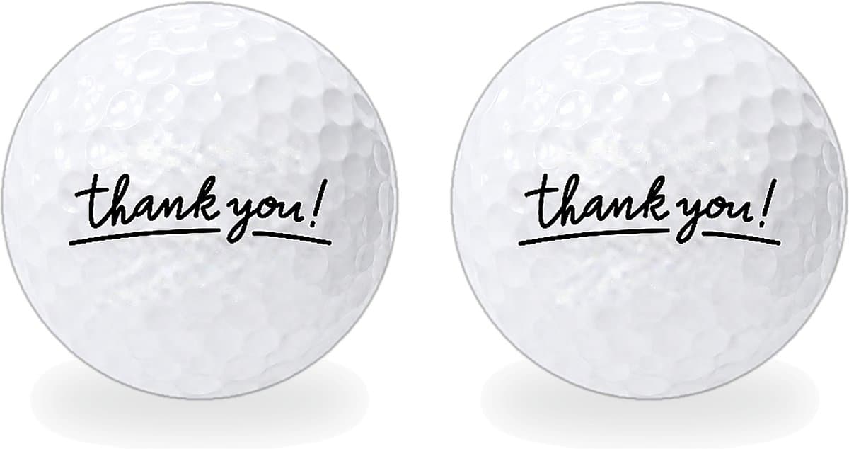 Golfballen Thanks - Bedankt Golf Cadeau - 2 stuks - Wilson