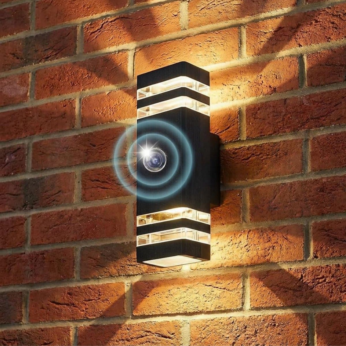 SP® Buitenlamp met Bewegingssensor - Wandlamp met Sensor Voor Buiten - Solar Buitenlamp Oplaadbaar - Zwart - 12cm x 12cm x 33cm