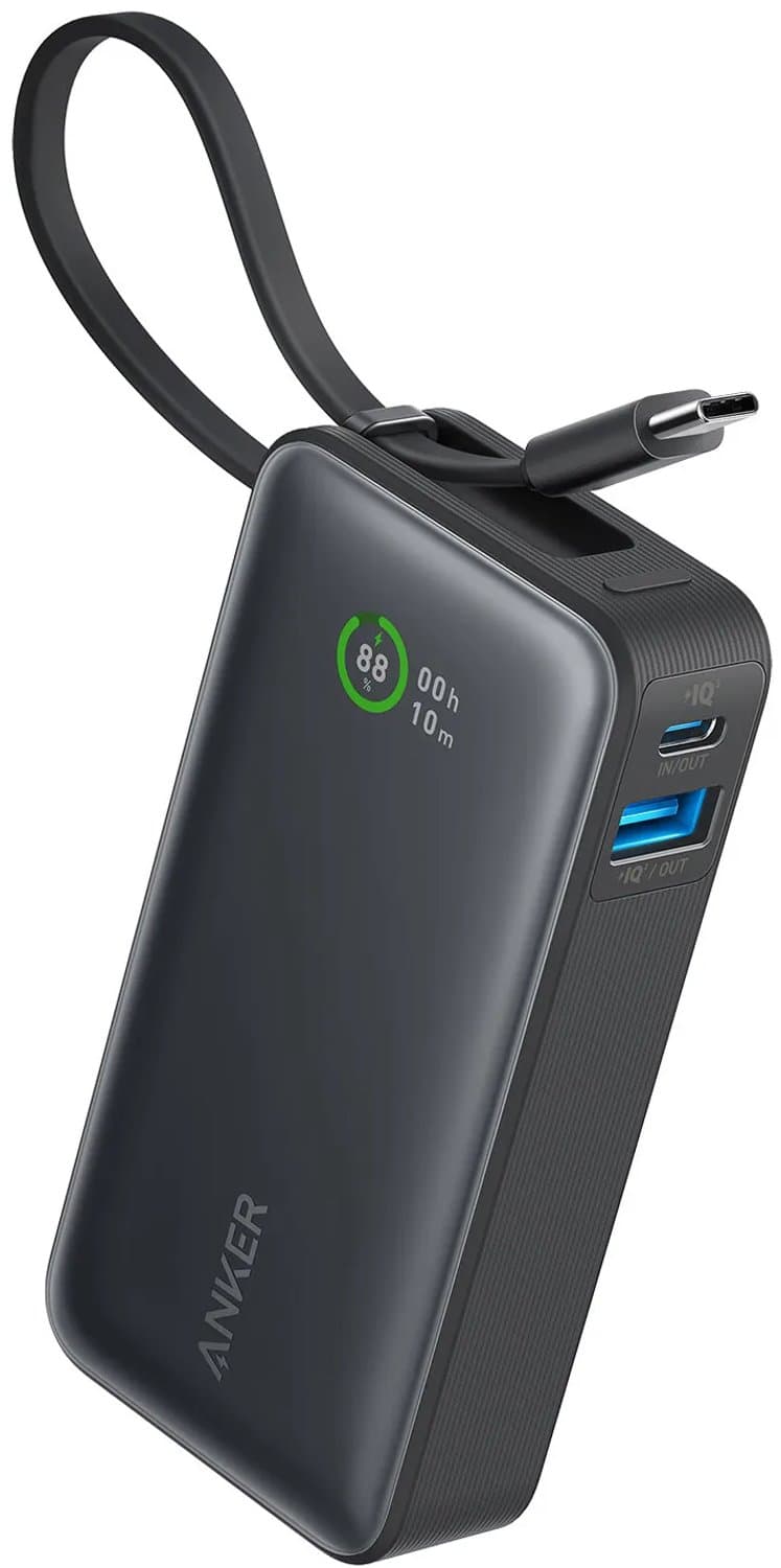 Anker Nano Power Bank 10.000 mAh met Snelladen Zwart