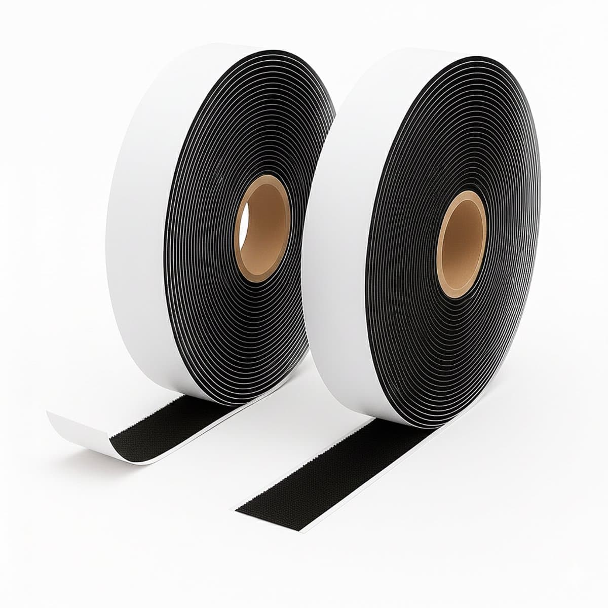 Klittenband Zelfklevend 38mm - 25 meter - Haak + Lus - Zwart - Bodutex