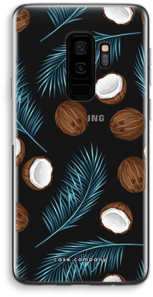 Case Company® - Hoesje geschikt voor Samsung Galaxy S9 Plus hoesje - Kokosnoot - Soft Cover Telefoonhoesje - Bescherming aan alle Kanten en Schermrand