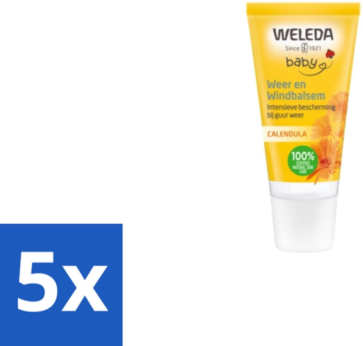WELEDA - Weer & Windbalsem - Baby & Kind Calendula - 30 ml - Bulkverpakking - 5 stuks