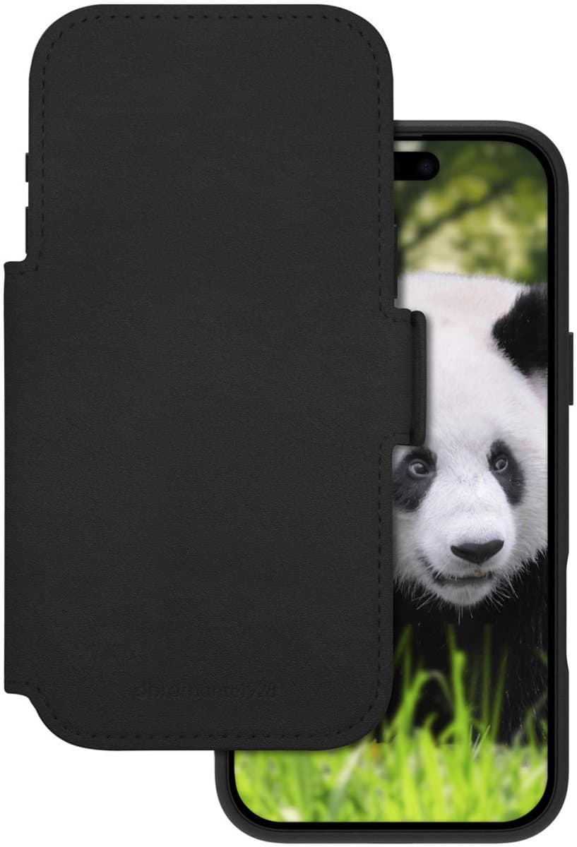 DBramante1928 Lynge iPhone 17 Pro Max Book Case Leer met MagSafe Zwart