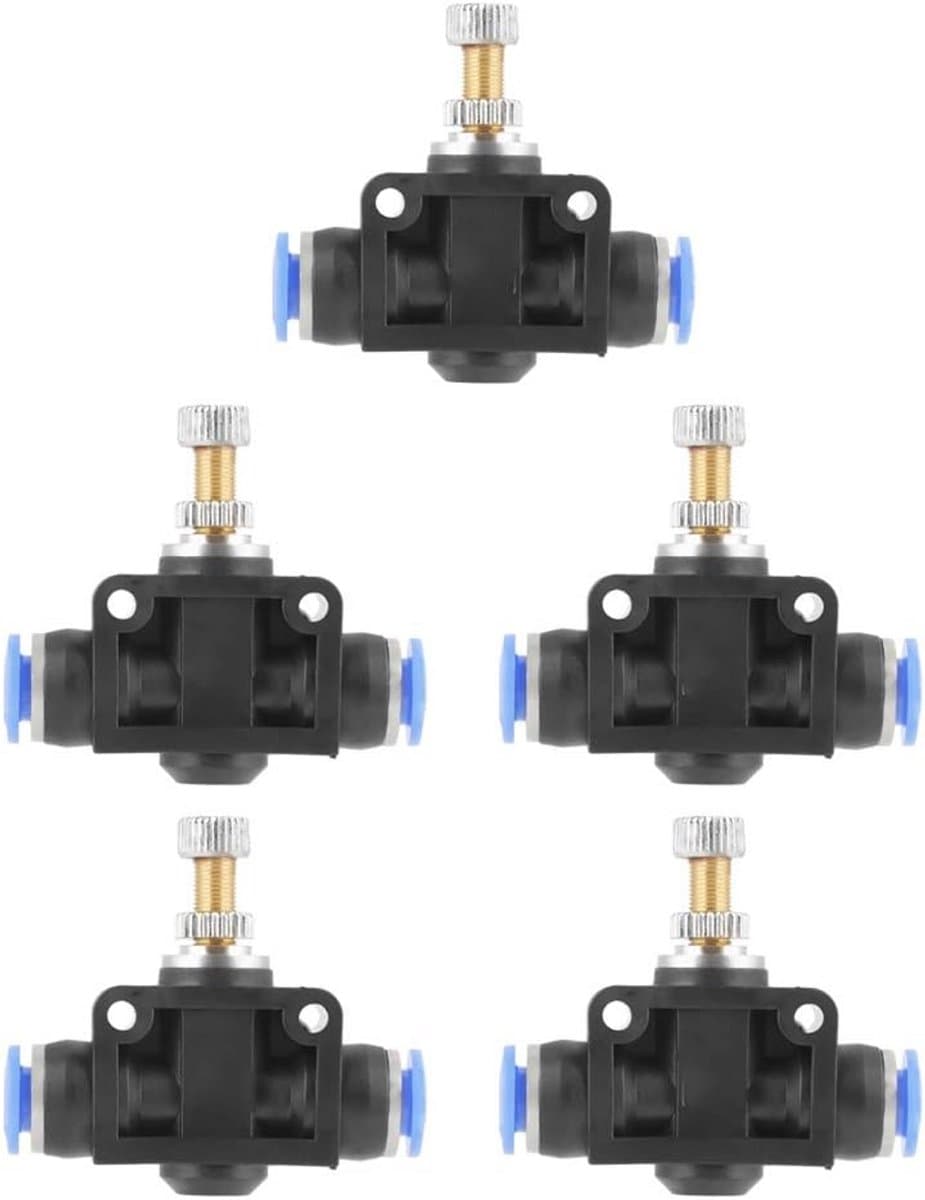 10 stuks Pneumatische Snelheidsregelaars 6mm Voor luchtstroomcontrole