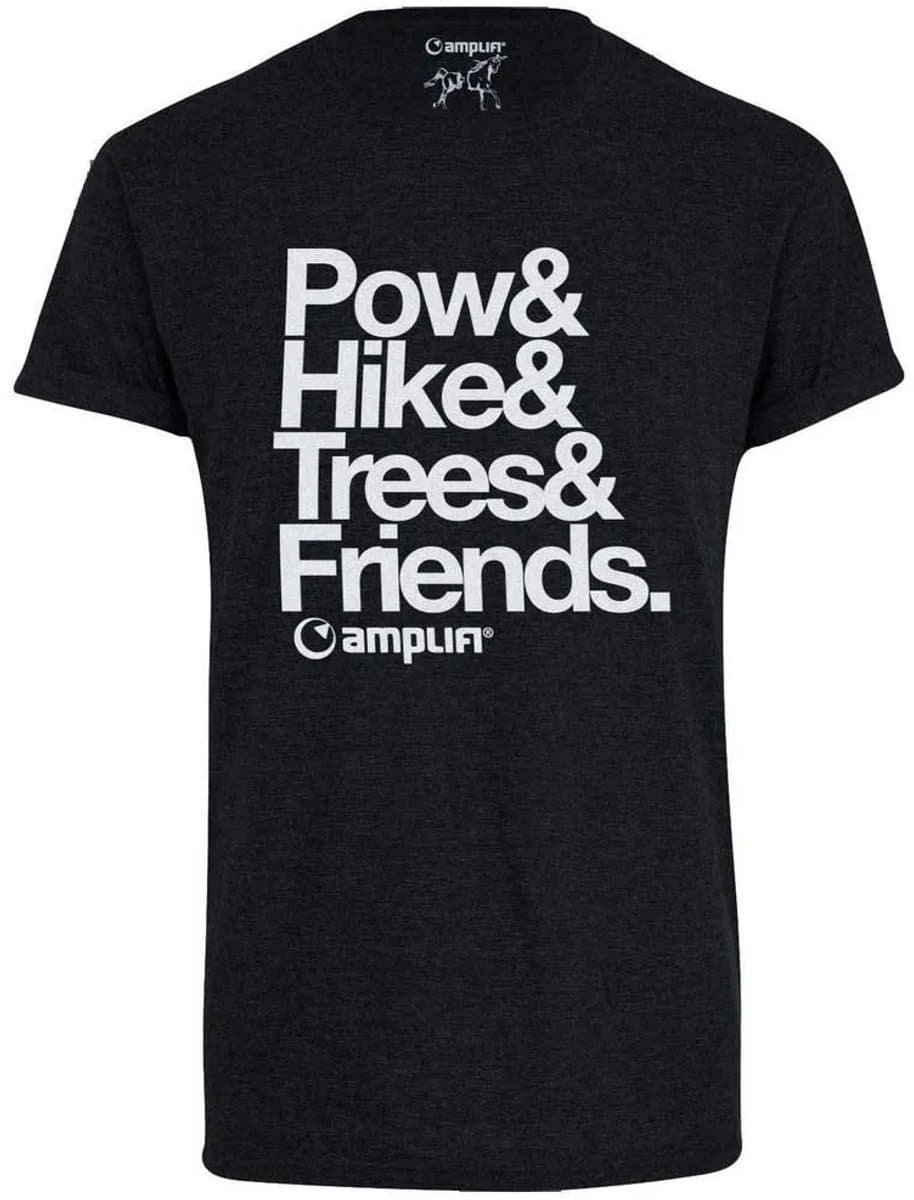 Amplifi Claim Snow T-shirt Met Korte Mouwen Zwart M Man