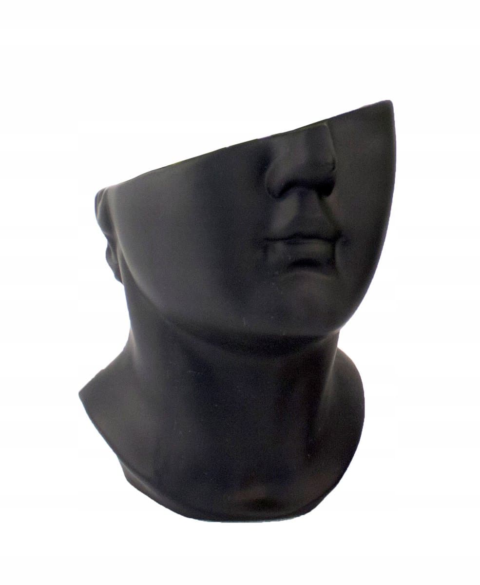 Keramieken Vaas Zwart Gezicht - 20.5 cm