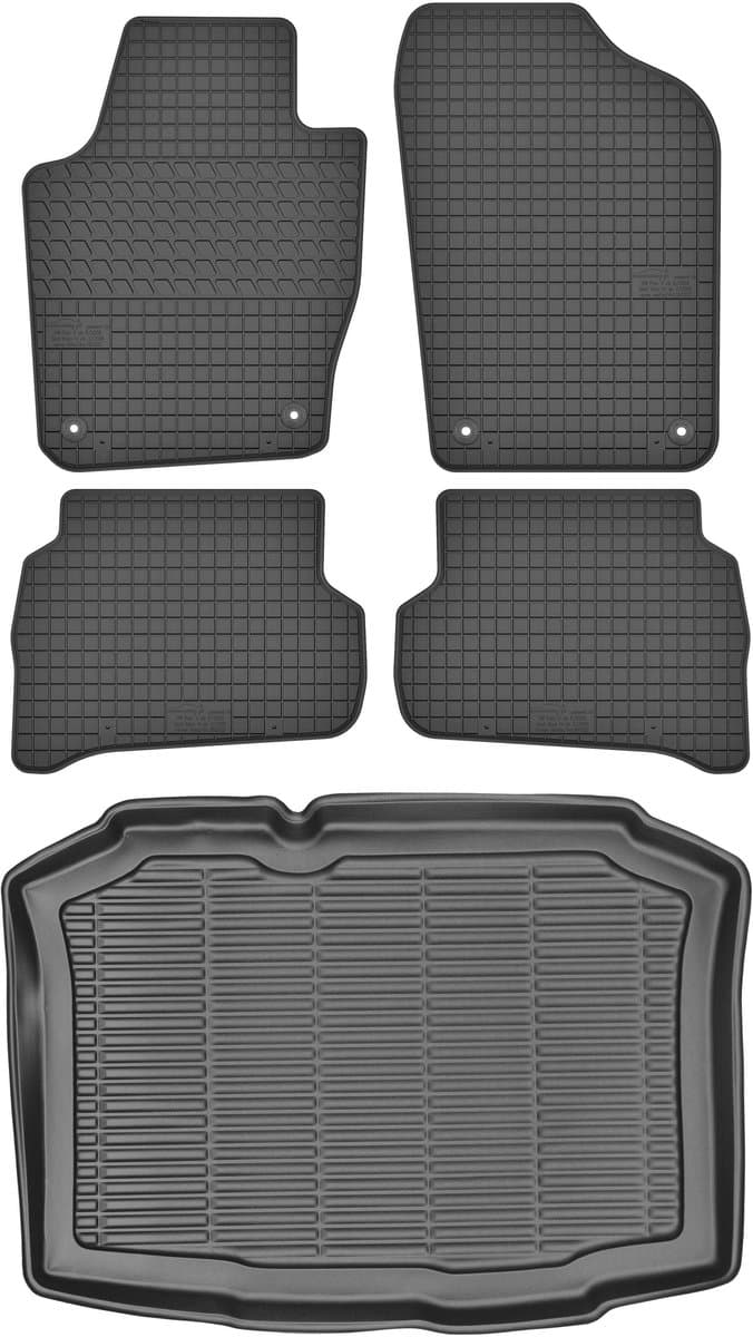Max-Dywanik - Seat Ibiza IV - Bagażnikmat en Vloermatten - 2008-2017 - Zwart