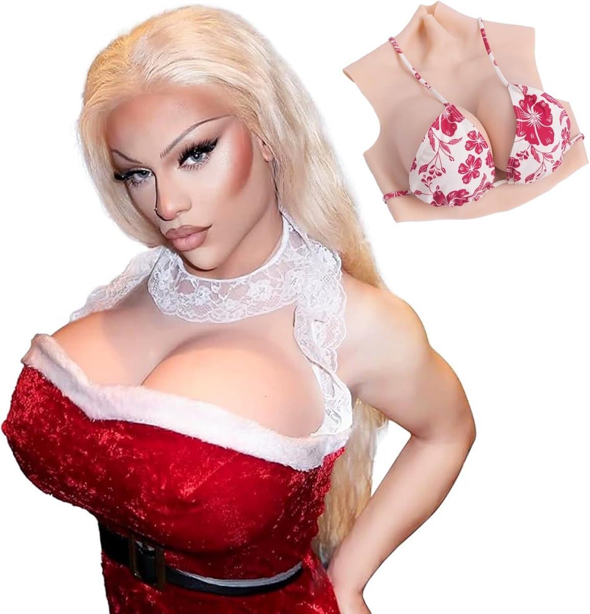 Realistische Siliconen Borstprothesen voor Crossdressers en Optredens