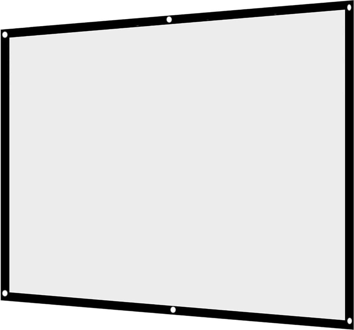 Projectiescherm - Draagbaar Doek - Thuisbioscoop Creëren - Minimale Kreuken - Tot 100 Inch
