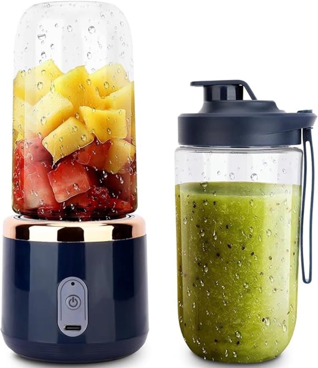 Nexvo® Blender To Go - Smoothieblender - Draagbare blender voor onderweg - Wit - 13cm x 110cm x 150cm