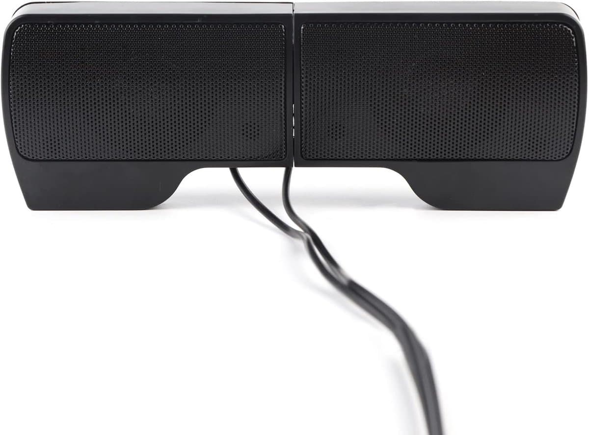 Draagbare USB Laptopsoundbar met Clip - Stereo Mini Speakers voor Laptop en Telefoon